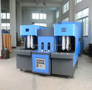 Machine de fabrication de bouteilles d'eau minérale en plastique, 2 cavités, semi-automatique, 550ml pet, en stock avec certificat CE