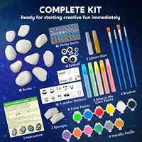 Kit de peinture rupestre-Kit de roche lumineuse dans le noir, arts et artisanat pour les enfants