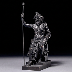 Statua Antica di Nettuno, Scultura del Dio Romano, Realizzata a Mano in Marmo, Design Europeo per Parchi, Museo Capitolino di Roma - Product Image 2