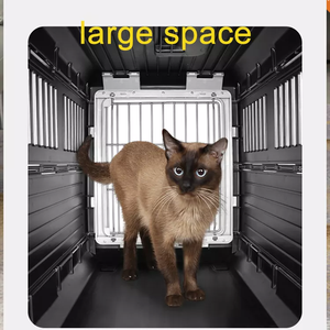 Vente en gros, cage de chat en acier inoxydable, porte-animal pliable de voyage xxl, cage pour chat, caisse pour chien - Product Image 4