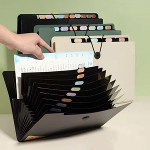 Organisateur extensible personnalisé avec 13 poches, pochette portable, classeurs accordéon, sac de rangement pour documents en PP, rangement de bureau - Product Image 2