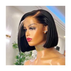 Perruques sans colle en cheveux humains 13x4 HD Lace Frontal, perruque en cheveux bruts avec cuticules alignées, perruques HD Lace Front en cheveux humains pour femmes noires - Product Image 1