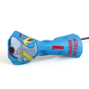 Vente en gros usine : Housses de tête de club de golf en cuir PU, accessoires de golf brodés pour driver - Product Image 2