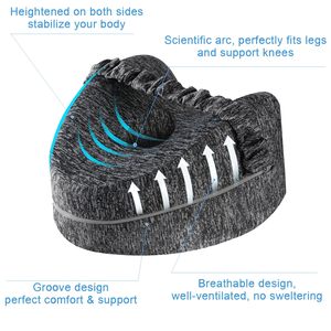 Cojín ortopédico para aliviar el dolor en forma de corazón, almohada de espuma viscoelástica para piernas, almohada de rodilla en forma de corazón para personas que duermen de lado - Product Image 2