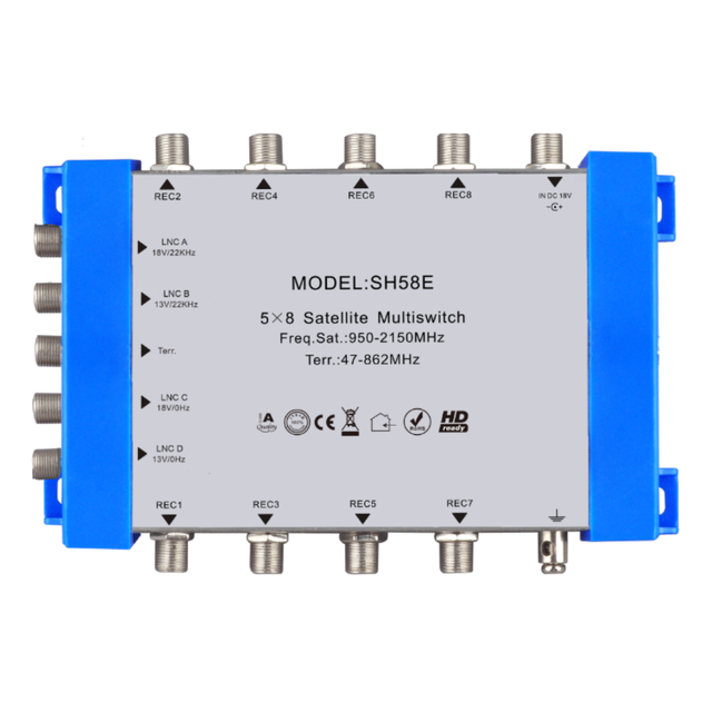 Switch Signal Receiver 5 X 8  Cascade Satellite TV Multiswitch