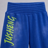 Pantalon de jogging ample pour homme, coupe large, taille haute, effet délavé à l'acide