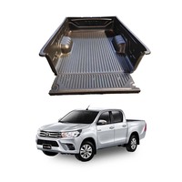 Couvre-lit de camion personnalisé pour Toyota Hilux Vigo 4 Hook Single Cab HDPE Bed Liner Toyota Hilux Revo Vigo Cargo Liner Hard Mats