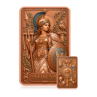 Barre de cuivre pur à 99,9 % de 5 oz, motif cheval ailé Pégase, mythologie grecque, pièce de collection en relief