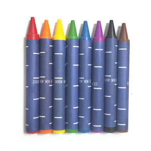 Crayones de Cera de 8 Colores de la Marca De Couleurs Art Supplies, Crayones Redondos No Tóxicos en Caja de Colores - Product Image 3
