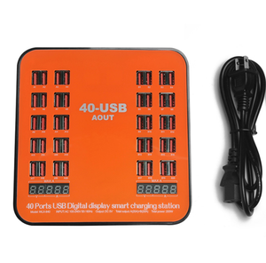 20 40 60 Cổng <span class=keywords><strong>USB</strong></span> Trạm Sạc 100W 200W 300W 60A Nhiều <span class=keywords><strong>USB</strong></span> Nhanh Chóng Sạc Đứng Máy Tính Để Bàn - Product Image 2