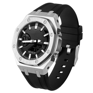 Kit Modifica per Casio G-Shock GA2100: Cassa in Lega di Zinco e Cinturino in Gomma Siliconica, Set Modifica Ghiera per Casio G A2110 - Product Image 4