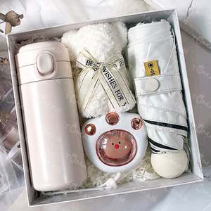 ชุดของขวัญธุรกิจ 3in1 แก้วน้ำเก็บความร้อนพร้อมที่เพิ่มความชื้นและร่ม ของที่ระลึกงานเลือกตั้ง งานกุศล ของชำร่วยปี 2026 สินค้าใหม่ - Product Image 2