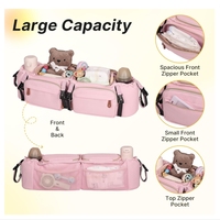 Sac de rangement matelassé en tissu Oxford pour poussette, avec compartiment isotherme intégré, idéal pour les sorties en plein air et les mamans, collection 2026, vente chaude