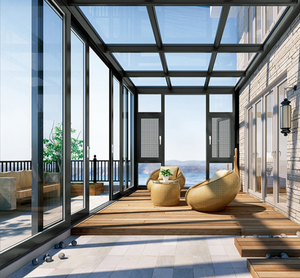 Jardin contemporain Design cadre en aluminium toit en verre véranda 4 saisons véranda maison en verre véranda - Product Image 5