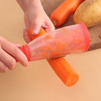 Multifunctionele wortelschiller keukenaccessoires gadgets gereedschap groente fruit handmatige keuken schiller met opvangbak
