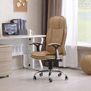 Chaise de bureau ergonomique BOSS Executive, confortable, pivotante en cuir synthétique PU avec base chromée - Product Image 6