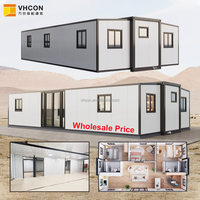 Maison préfabriquée modulaire écologique et durable, ossature en acier galvanisé, panneau mural personnalisé, maisons conteneurs préfabriquées extensibles