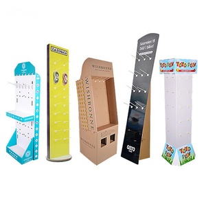 Tùy chỉnh bán lẻ cho Pop tông hiển thị đứng có thể tái chế khuyến mại POS giấy hiển thị giá cho đồ ăn nhẹ Đồ uống Rượu kệ - Product Image 4