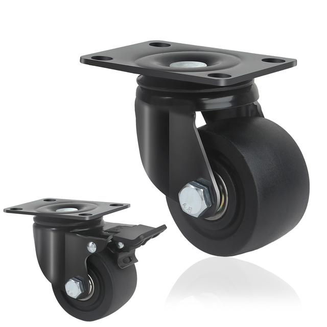 Online Wholesale Supplier Custom Low Noise Heavy Duty Industri Swivel Workbench Table PU Small Caster Wheels