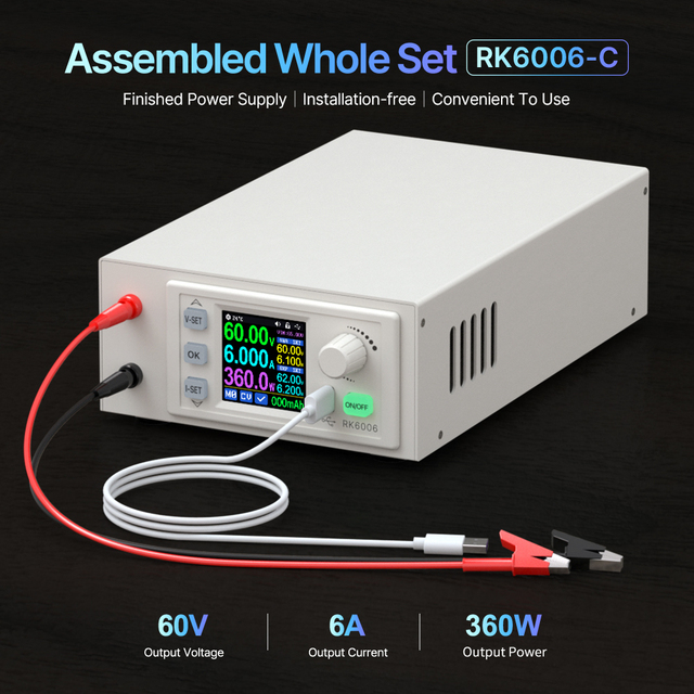 RIDEN RK6006-C DC Stabilized Power Supply for Mobile Phone Repair Multifunctional Desktop Adjustable Bench Power Supply
