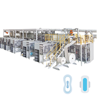 Meilleure vente Machine à serviettes hygiéniques pour femmes Servo automatique complète Fabrication de tampons hygiéniques Machine à serviettes hygiéniques