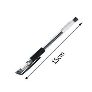 Ingrosso 0.5mm penne in Gel di inchiostro promozionale sfuso rosso nero blu firma penne Gel regalo pubblicità cancelleria ricaricabile - Product Image 2