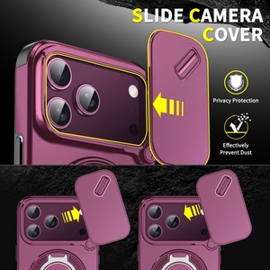 เคสโทรศัพท์แม่เหล็กแบบด้าน ขายดี สำหรับ iPhone 18 17 12 13 Pro Max 14 15 16 Plus 17 Air พร้อมฝาปิดเลนส์ ป้องกันการกระแทก - Product Image 4