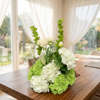 Nouvelle composition florale artificielle en soie toucher réel, design personnalisé, motif floral mixte, légère et moderne, pour Thanksgiving et Nouvel An