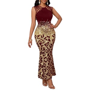 Robe sans manches élégante en tricot imprimé vintage pour femmes, commerce extérieur européen américain, <span class=keywords><strong>site</strong></span> Web indépendant, commerce transfrontalier - Product Image 5