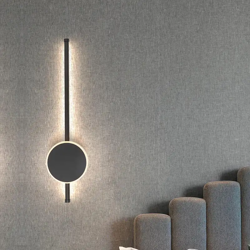 Minimalist Luxury Metal Modern Indoor Decor light Corridor Living room Bedroom Decoration Led Wall Lamp