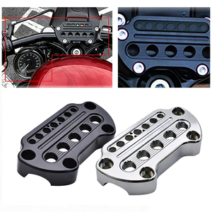 Support de jauge décalé CNC 39mm pour moto Harley Dyna 883 1200, support de compteur de vitesse, base chromée noire - Product Image 3