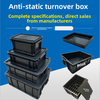Boîte de rangement antistatique en plastique fabriquée par des professionnels Conteneur de stockage ESD spécialisé pour l'atelier Smt