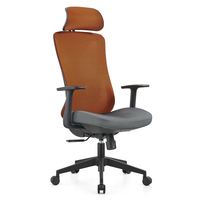 Chaise de bureau ergonomique inclinable haut de gamme, moderne, mobile, avec dossier pivotant, réglable en hauteur, en maille, pour cadre dirigeant