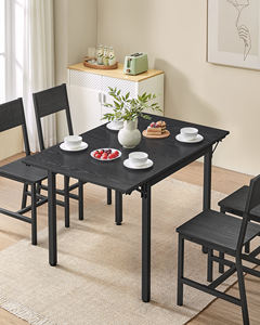 <span class=keywords><strong>Table</strong></span> à <span class=keywords><strong>manger</strong></span> extensible en bois moderne avec design pliable pour 2 à 4 personnes - Product Image 3