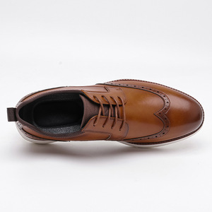 Nuovo Modello 2025 Brookes <span class=keywords><strong>Scarpe</strong></span> Autunnali da <span class=keywords><strong>Uomo</strong></span> Impermeabili Morbide Traspiranti Stile Britannico Trendy con Lacci per Uso Casual e Business Elegante - Product Image 6