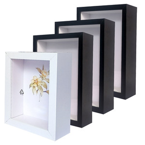 Bán buôn đen trắng Hạt gỗ màu A4 6 ''7'' 8 ''10'' bất kỳ kích thước hộp Bóng khung với UV in gỗ rỗng khung - Product Image 1