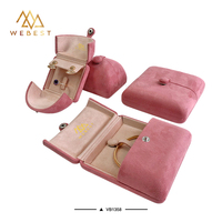 Webest Présentoir à bijoux en velours de luxe Boîte cadeau Boîte à bijoux bracelet Boîtes à bagues en velours Vente en gros