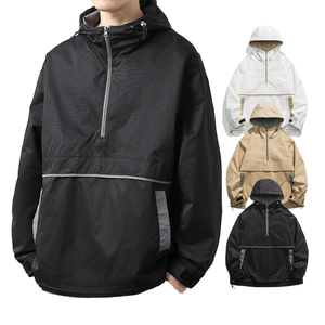 Chaqueta Anorak con Capucha de Alta Calidad para Hombre, Cortavientos, Personalizada, Cómoda, para Correr, con Bordado Primaveral - Product Image 1