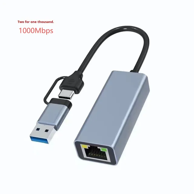 External 5Gbps 2.5Gbps Gigabit USB C Ethernet Adapter Triple Speed Laptop Stable High Speed Internet Gaming Streaming Video Edit