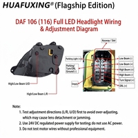 Feux avant à LED pour camion DAF XF106 EURO-6 2016-2024