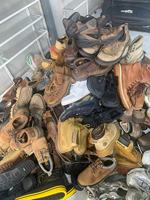 Sandales et claquettes d'été d'occasion mixtes, chaussures plates décontractées en balles, vente en gros en provenance de Chine