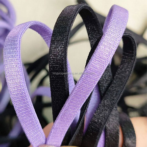 5Mm Hai Mặt Phẳng Hình Căng Nylon Ruy Băng Jacquard Logo Handmade Chất Liệu Cho Hoa Gói Quà Tặng DIY <span class=keywords><strong>Webbing</strong></span> Dây Đeo - Product Image 1