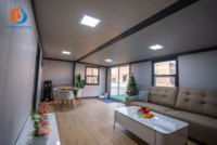 Maison Modulaire Préfabriquée en Conteneur de 40 pieds x 20 pieds, 2 Chambres, Extensible, Maisons Préfabriquées en Conteneur