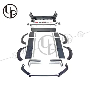 高品质车身套件T型高王牌风格2019y，带前保险杠唇翼子板喇叭口排气尖端尾翼汽车车身