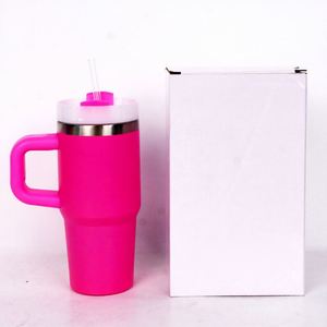 14oz Stainless Steel <b>Kids</b> Tumbler with Straw Handle Portable Insulated Travel Beverage Cup - Product Image 5