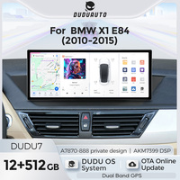 DUDUAUTO DUDU7 Layar Sentuh 12.3 inci Carplay Android Auto Car Player AKM7399 DSP untuk BMW X1 E84 2010-2015 CIC
