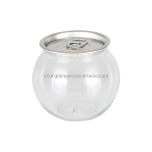 Envase cilíndrico esférico de 210 ml y 55 mm de diámetro, preforma transparente para alimentos, botella de plástico redonda para refrescos, lata de PET con tapa - Product Image 4