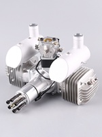 Moteur à essence pour avion modèle réduit DLE111, bicylindre, deux temps, cylindrée 111 cm³, pour avions à voilure fixe