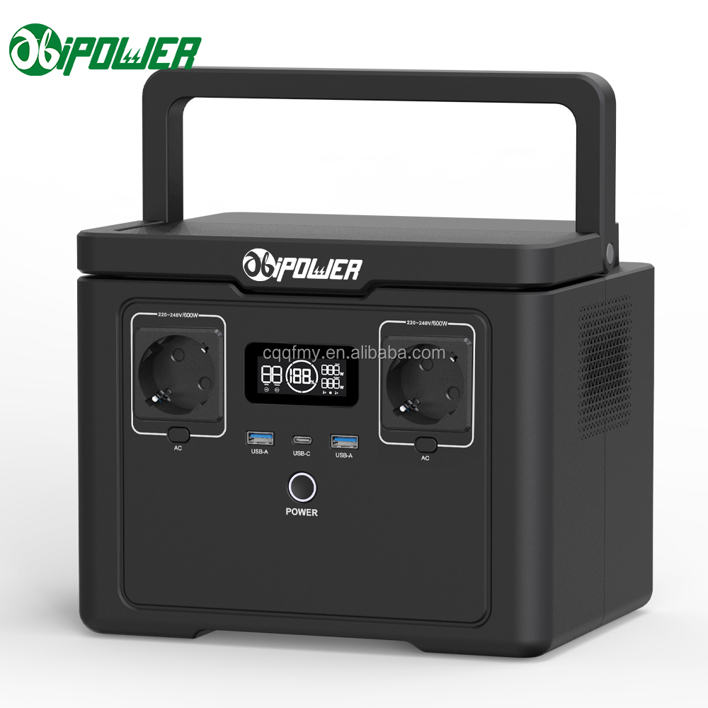 All-in-One Portable Solar Generator with Power Station and LiFePO4 Battery System 600W Solar System