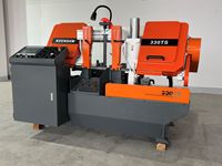 Scie à ruban horizontale à double colonne CNC 330TS pour métaux